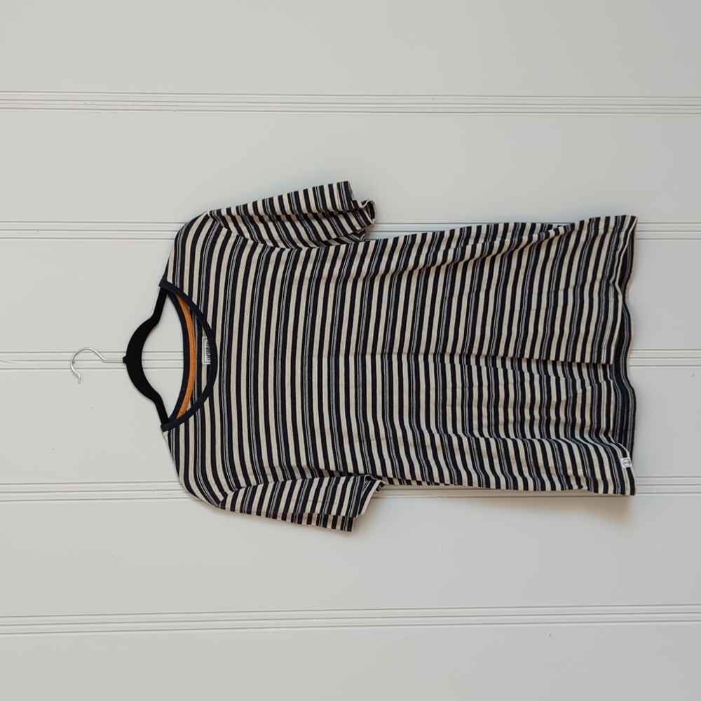 Blue/cream stripes t-shirt from Captain Fin.  Medium, nice fit and quality!